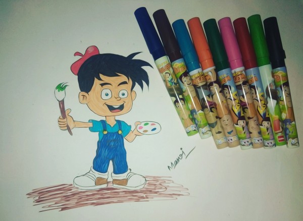 Superb Pencil Color Art By Manoj Kumar Naik - DesiPainters.com
