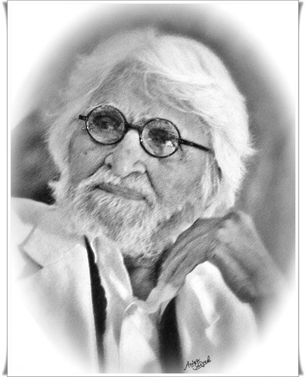 Brilliant Digital Painting Of M. F. Hussain - DesiPainters.com