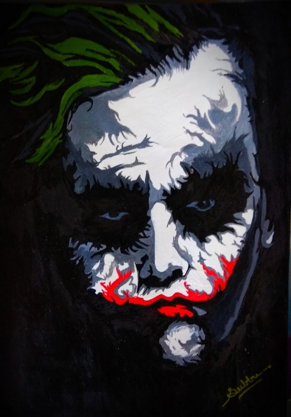 Fantastic Acryl Painting Of Joker By Subbu Balineni - DesiPainters.com