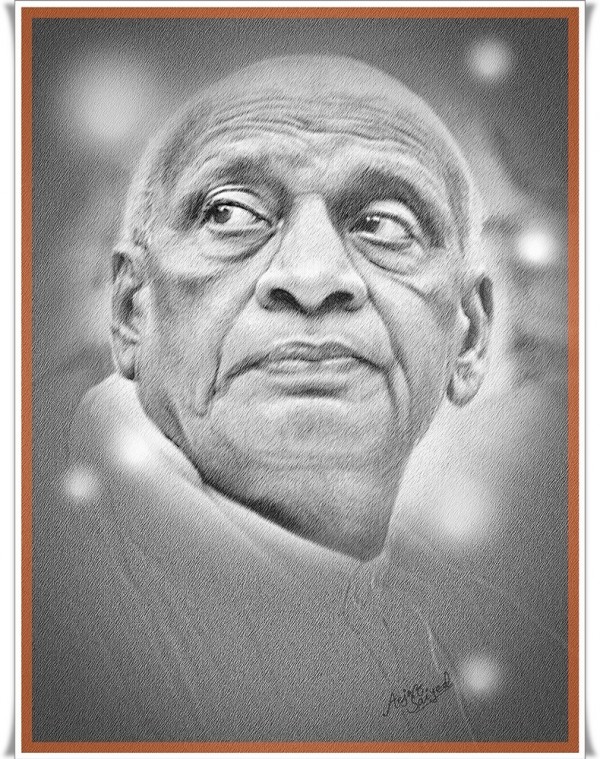 Brilliant Digital Painting Of Sardar Patel