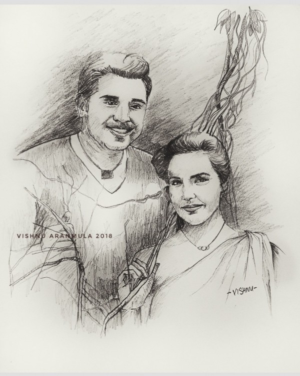 Wonderful Pencil Sketch Of Actor Nivin Pauly - DesiPainters.com