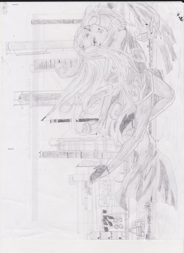 Pencil Sketch Of Anime Character - DesiPainters.com