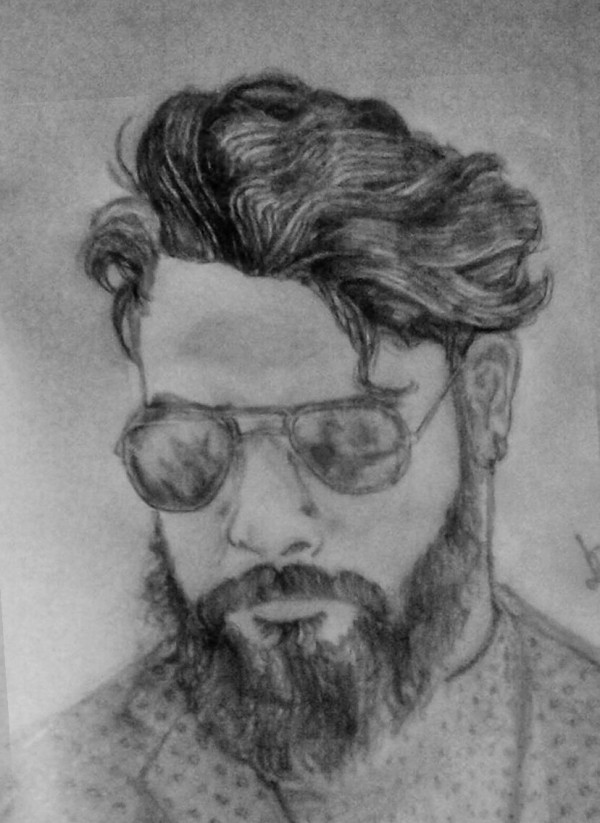 Pencil Sketch Of TovinoThomas - DesiPainters.com