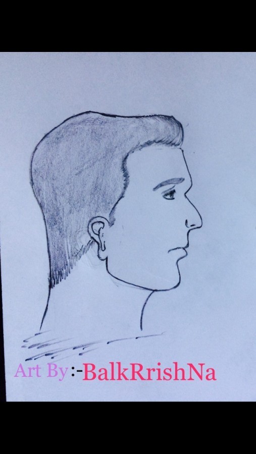 Pencil Sketch Of Boy - DesiPainters.com