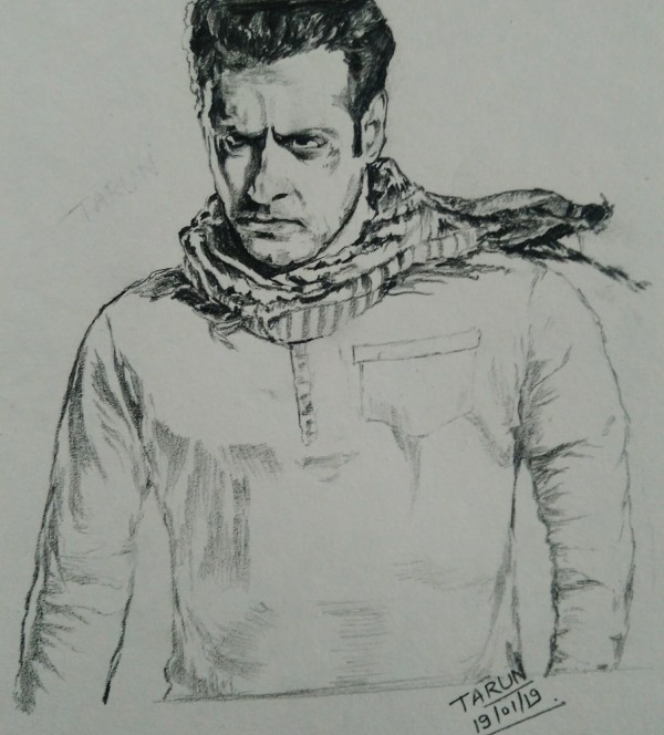 Great Pencil Sketch Of Salman Khan - DesiPainters.com