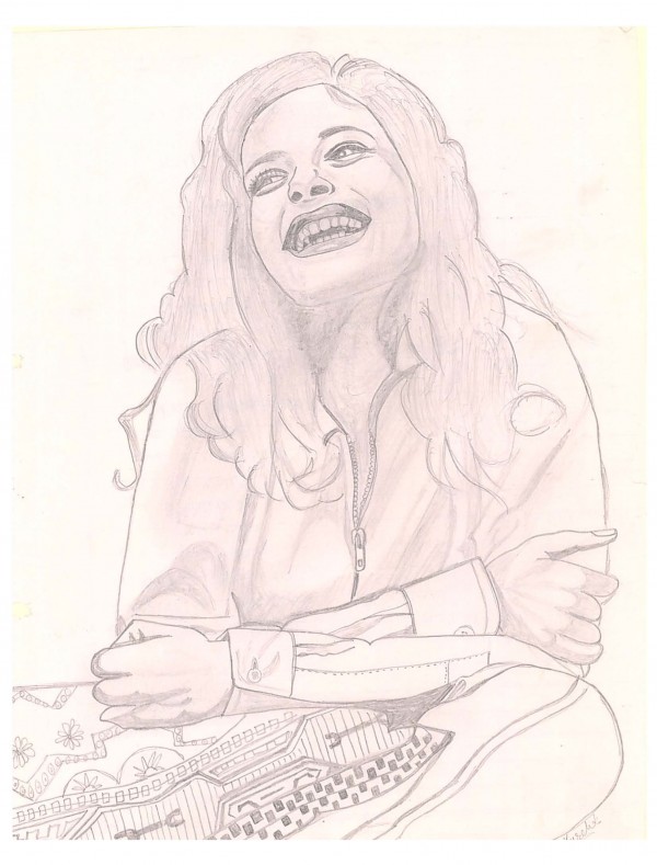 Lovely Pencil Sketch Art Of Girl By Hardik Mistry