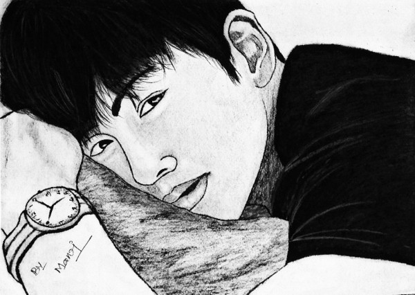 Pencil Sketch Of Korean Actor  Ji Chang Wook