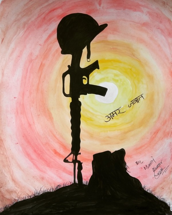 Tribute To The Soldiers By Manoj Kumar Naik - DesiPainters.com