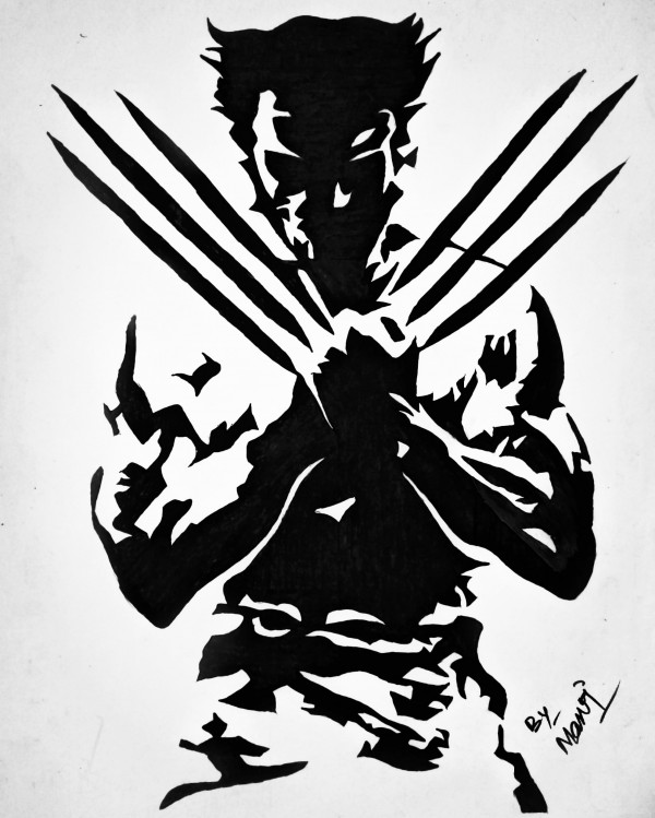 Perfect Watercolor Painting Of Wolverine - DesiPainters.com