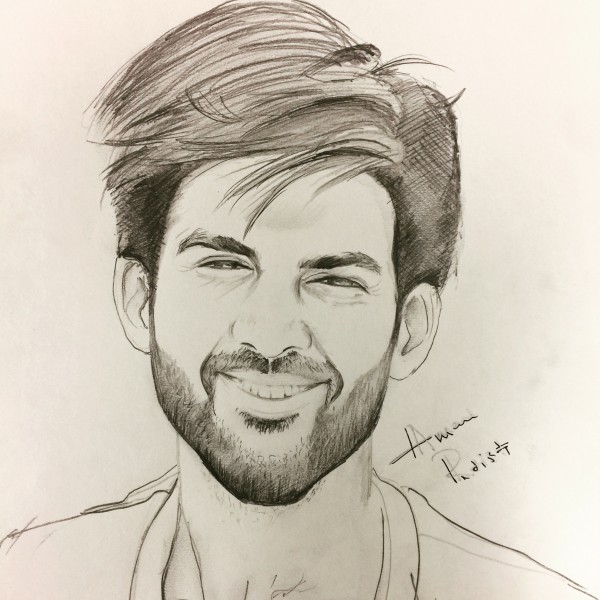 Awesome Pencil Sketch Of Kartik Aaryan - DesiPainters.com