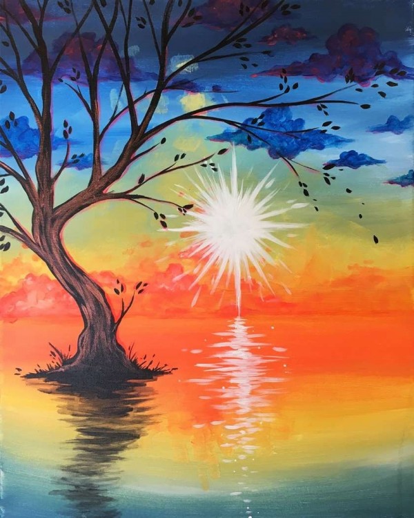 Fantastic Pastel Painting Of Scenery By Asistaru Manna - DesiPainters.com