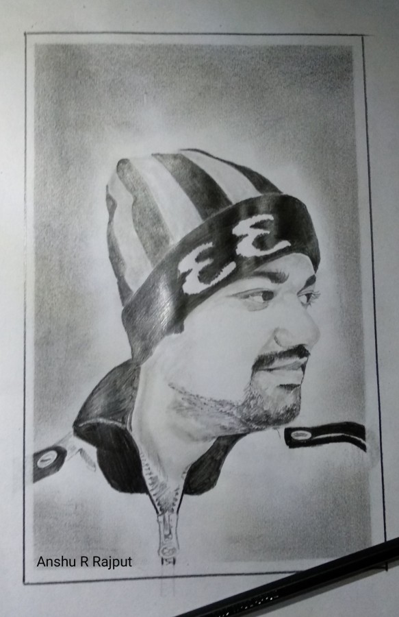 Wonderful Pencil Sketch Of Ravi Sir - DesiPainters.com