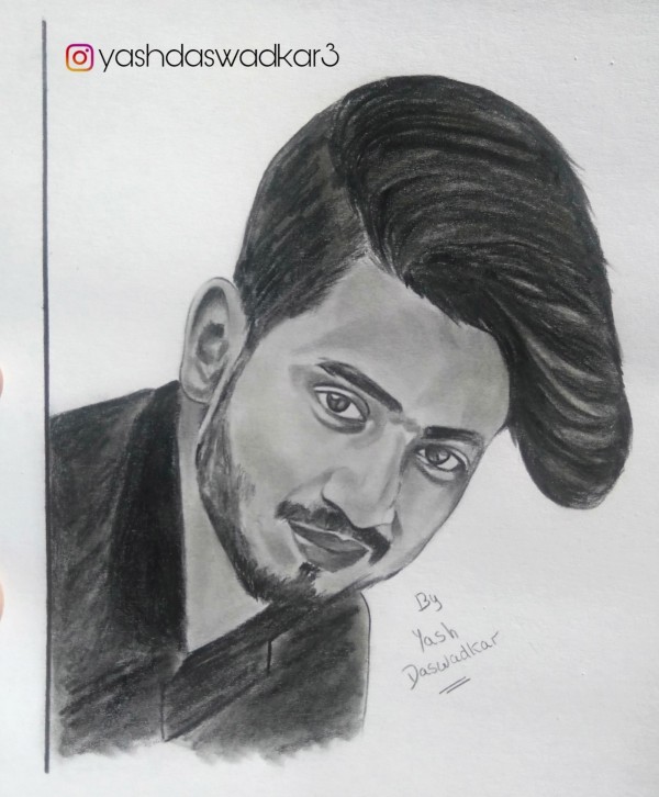 Awesome Pencil Sketch Of Tiktok Star Mr Faisu