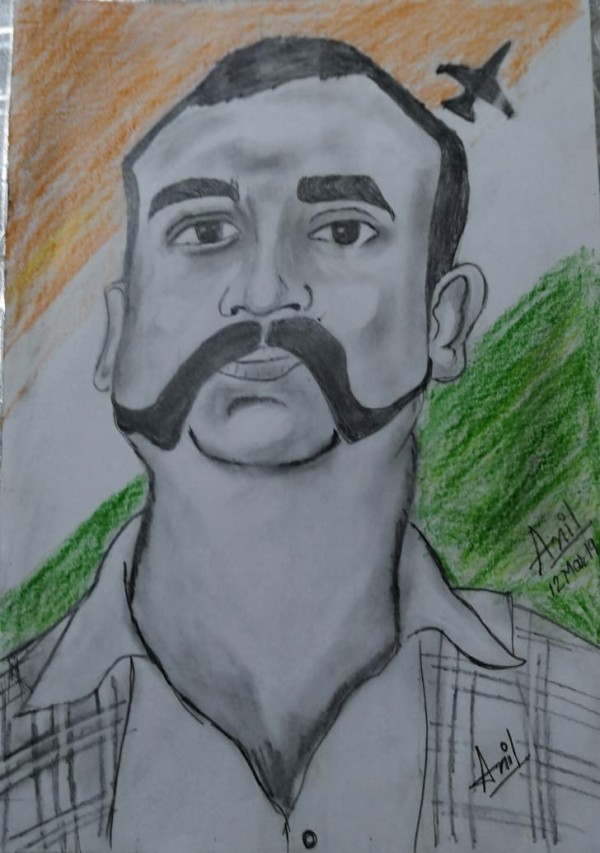 IAF Wing Commander Mr. Abhinandan Varthaman - DesiPainters.com