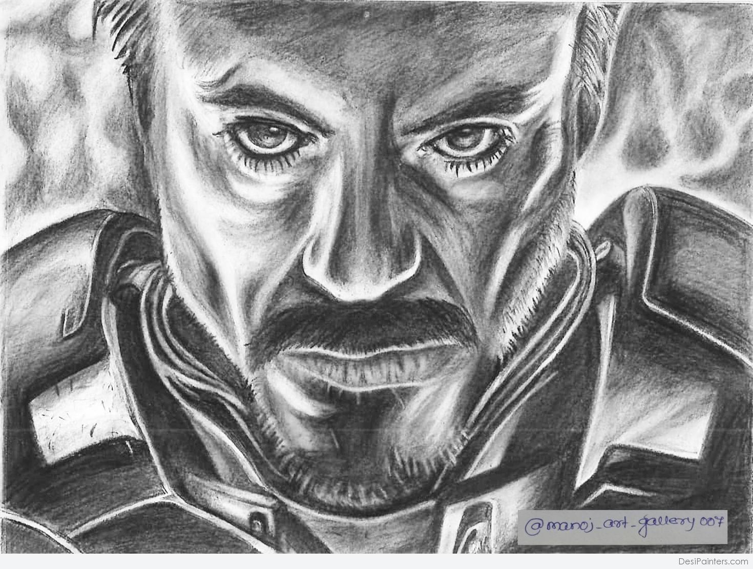 Ironman - pen & pencil sketch | OpenSea