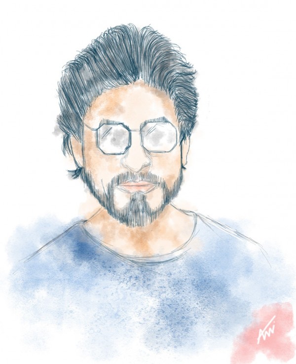 Wonderful Digital Painting Of Shah Rukh Khan - DesiPainters.com
