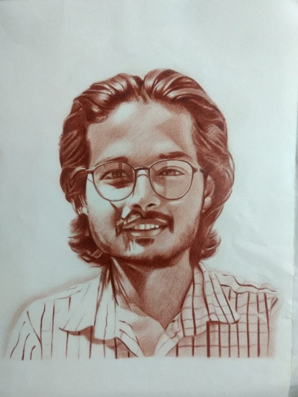 Wonderful Portrait Of Boy By Neel Kavaiya - DesiPainters.com