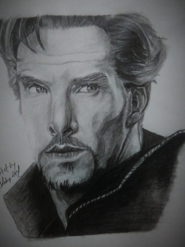 Awesome Pencil Sketch Of Dr Strange - DesiPainters.com