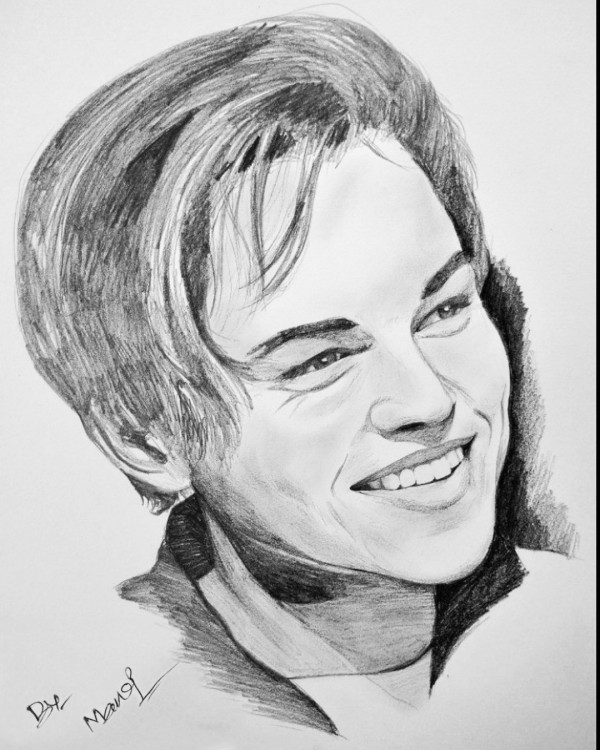 Perfect Pencil Sketch Of Leonardo DiCaprio - DesiPainters.com