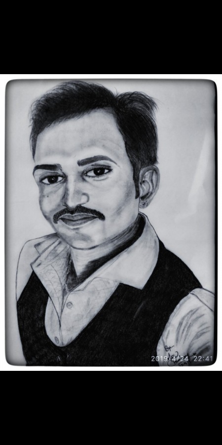 Pencil Sketch Of A Man - DesiPainters.com