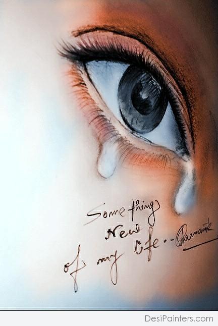 Beautiful Pencil Color Art Of Eyes - DesiPainters.com