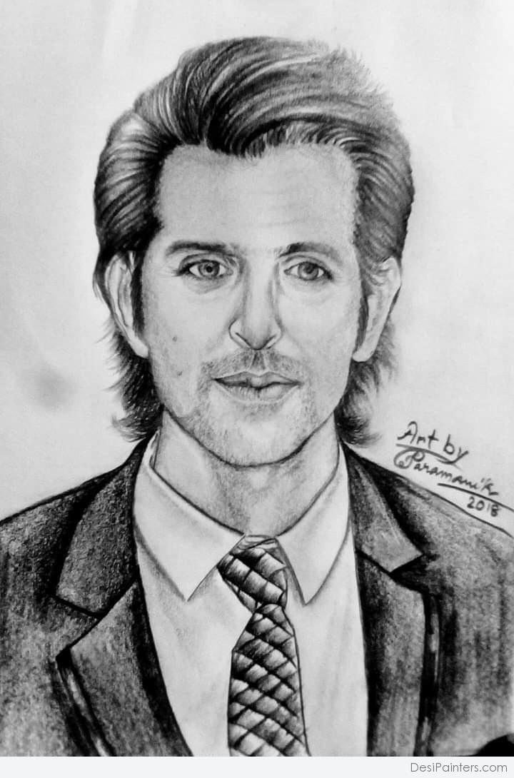Hrithik Roshan Hyperrealistic pencil drawing ✏️💯@hrithikroshan  @rakesh_roshan9 I dedicated about 45+ hours to completing this… | Instagram