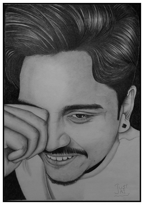Amazing Pencil Sketch Of Singer Kamal Khan - DesiPainters.com