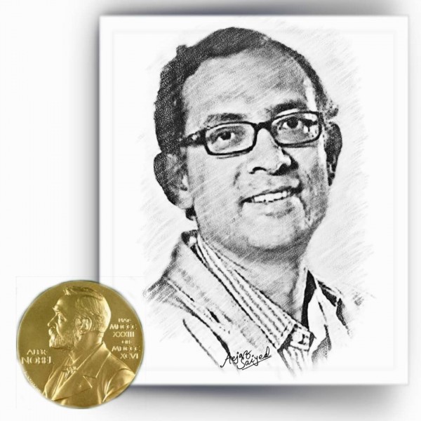 Great Mixed Painting Of Abhijeet Banerjee By Aejaz Saiyed - DesiPainters.com