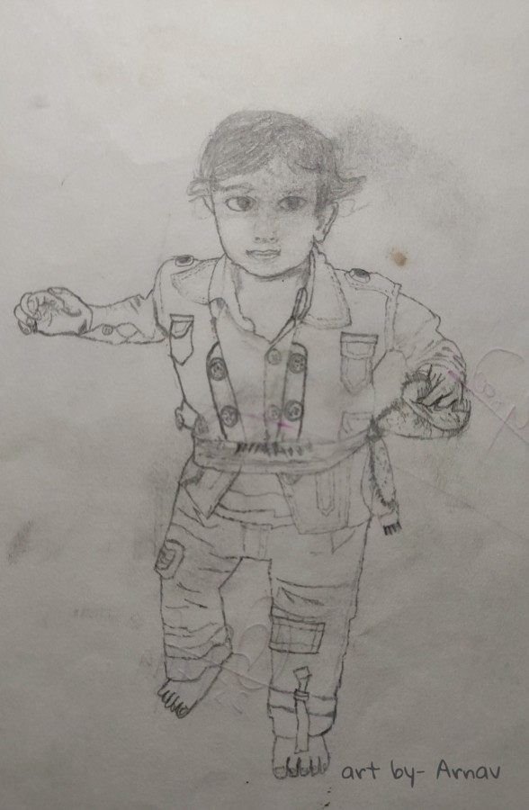 Child Sketch - DesiPainters.com