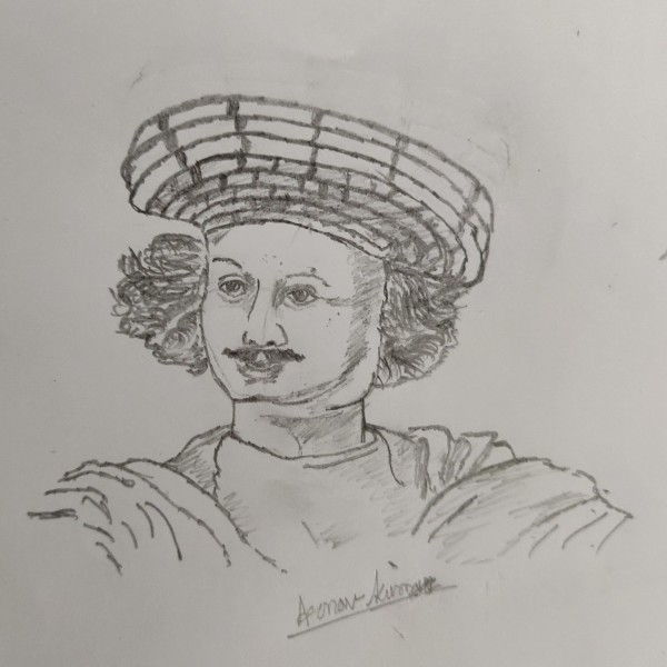 Pencil Sketch Of Raja Ram Mohan Roy - DesiPainters.com