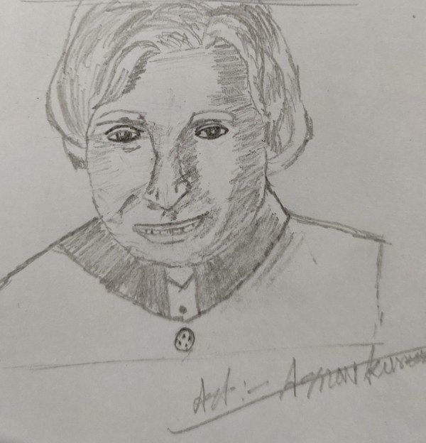 Pencil Sketch Of APJ Abdul Kalam - DesiPainters.com