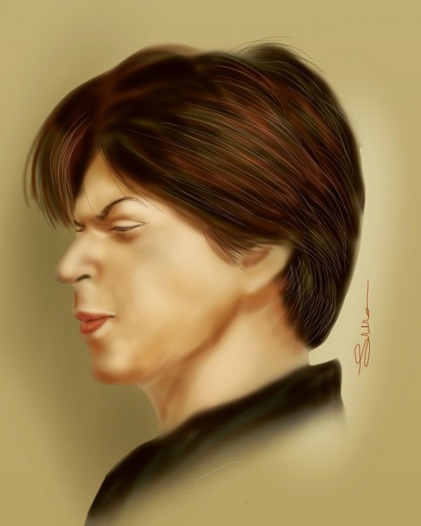 Superb Digital Painting Of Shah Rukh Khan - DesiPainters.com