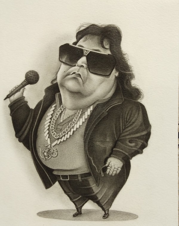 Fantastic Caricatures Of Bappi Lehri Ji - DesiPainters.com