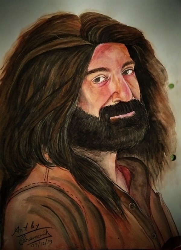 Brilliant Watercolor Painting Of Jeet As Asur - DesiPainters.com