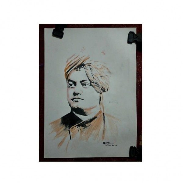 Great Pencil Of Swami Vivekananda - DesiPainters.com