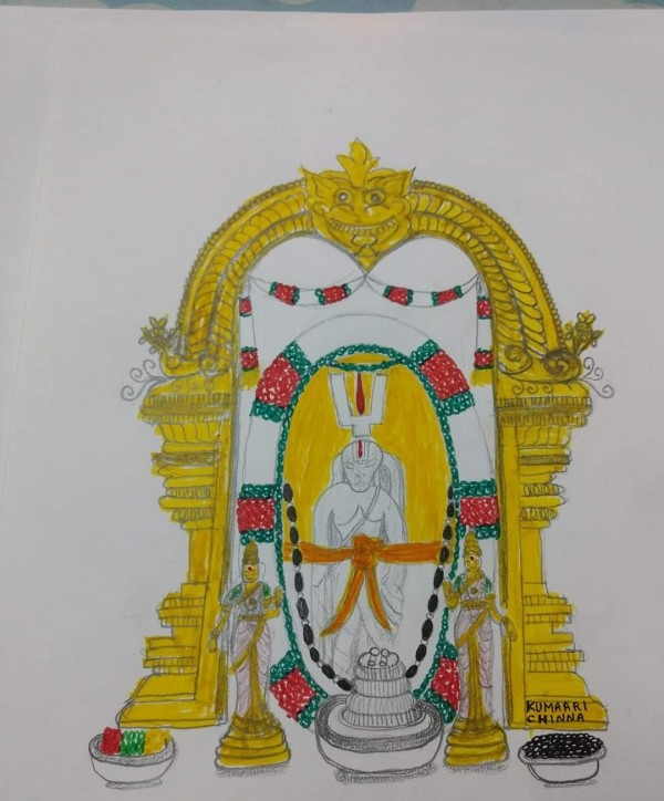 Om Namo Narayanaya - DesiPainters.com
