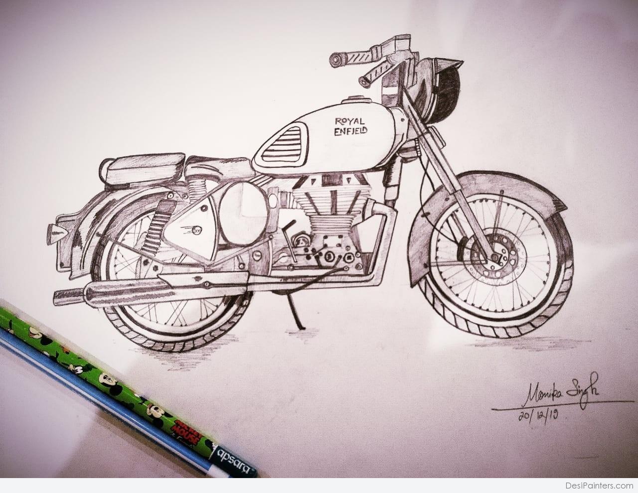 Arpan - Royal enfield GT?! #college #stuff #sem1 #art #distraction #parts # royal #royalenfield #gt #bikeparts #sketch #drawing #indianartist  #artylistic #smudge #pencil #shading #shadow #light #8b #3b #instaart  #dailyart #artistsoninstagram #artwork ...