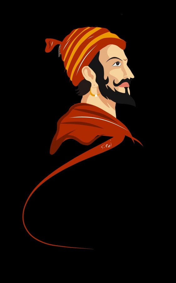 Great Digital Painting Of Chatrapati Shivaji Maharaj - DesiPainters.com