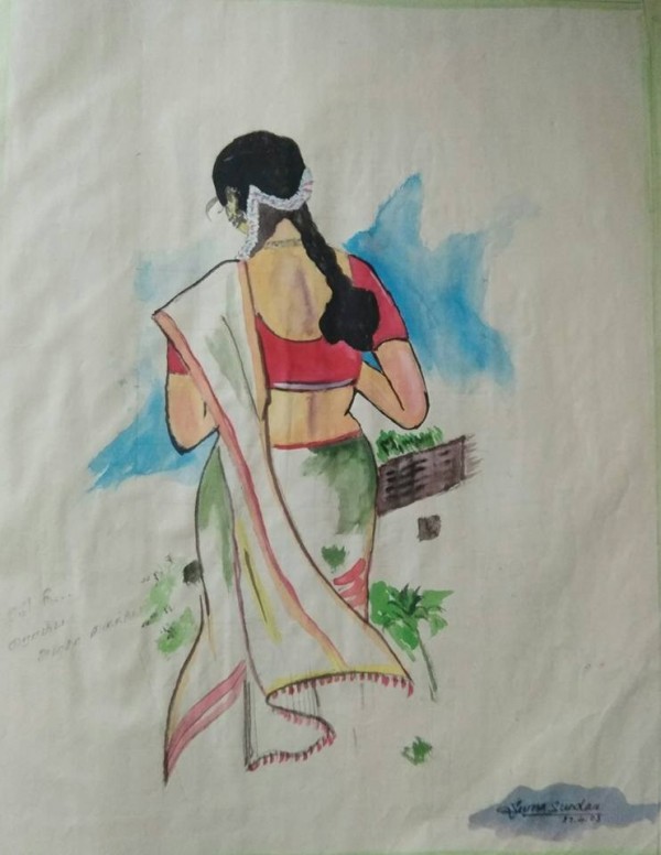Beautiful Watercolor Painting Art By Raghav - DesiPainters.com