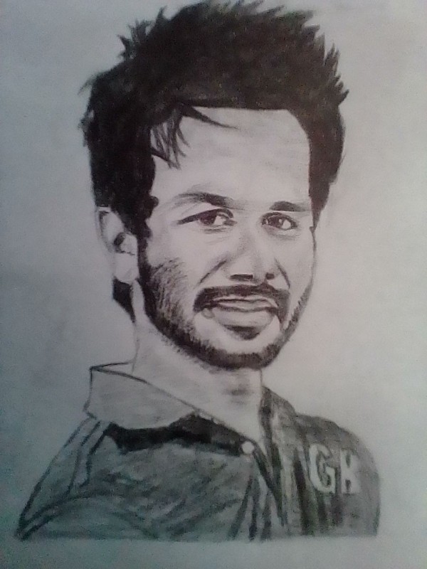 Pencil Sketch Art Of Shahid Kapoor - DesiPainters.com