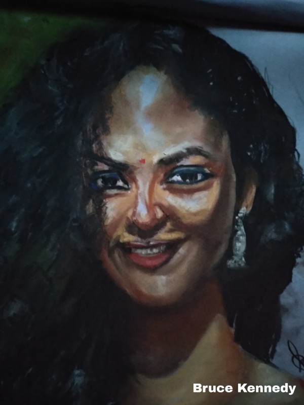 Wonderful Pastel Painting Of My Sister - DesiPainters.com