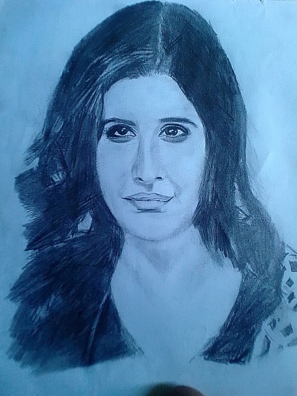 Pencil Sketch Of Katrina Kaif - DesiPainters.com