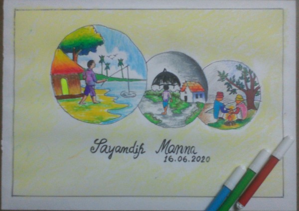 Art By : Artist Sayandip Manna - DesiPainters.com