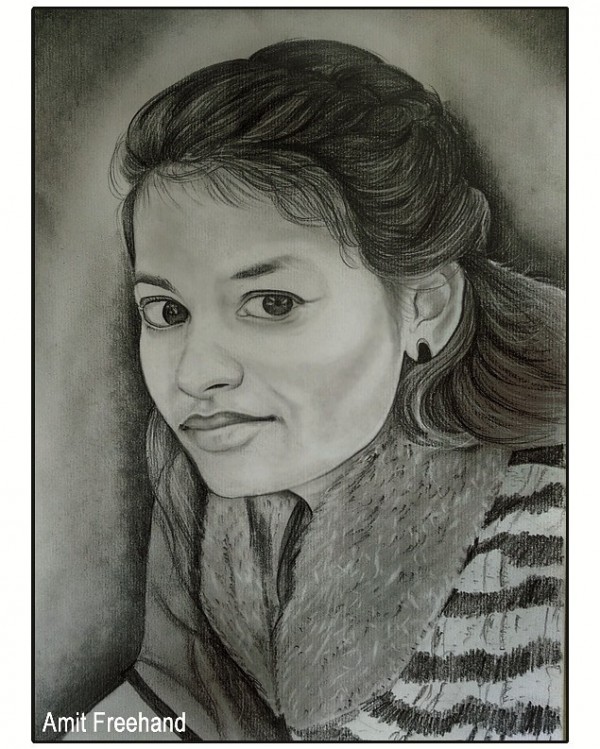Beautiful girl - DesiPainters.com
