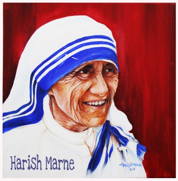 Mother Teresa portrait - DesiPainters.com
