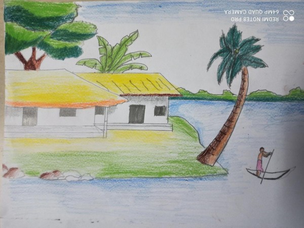 Drawing by 10 year old boy - DesiPainters.com