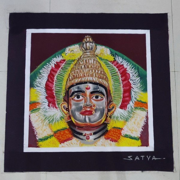 Ratneshwari aai rangoli - DesiPainters.com