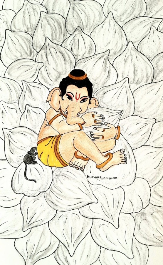 Lord Ganesh - DesiPainters.com