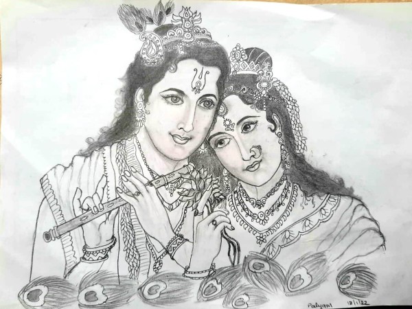 Sree Radhakrishna - DesiPainters.com