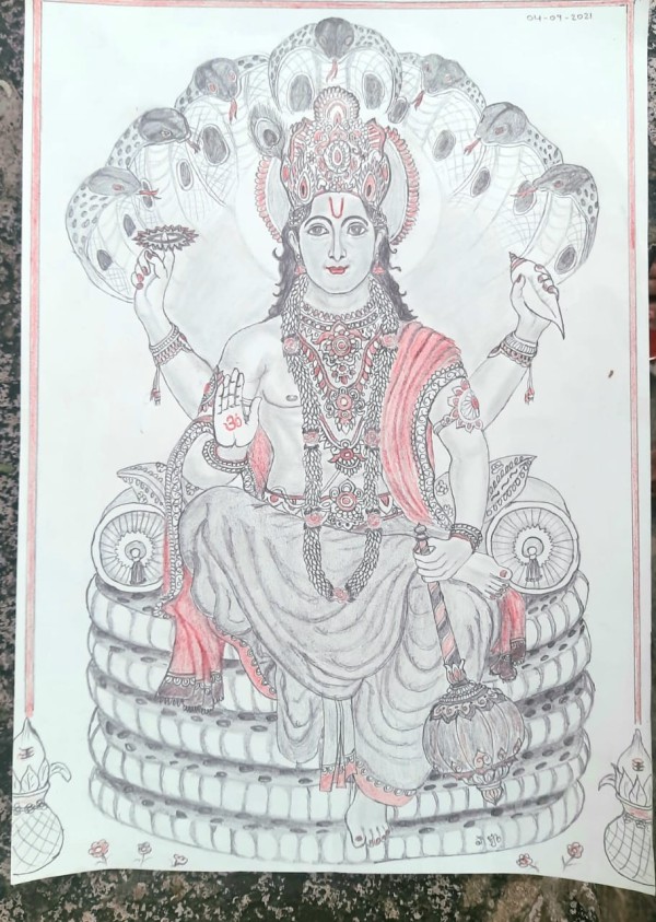 Sree Satyanarayana swamy - DesiPainters.com